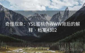 奇怪现象：YSL蜜桃色WWW背后的解释 · 档案4302