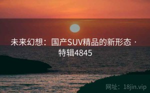未来幻想：国产SUV精品的新形态 · 特辑4845