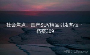 社会焦点：国产SUV精品引发热议 · 档案309