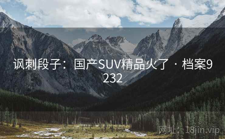讽刺段子：国产SUV精品火了 · 档案9232